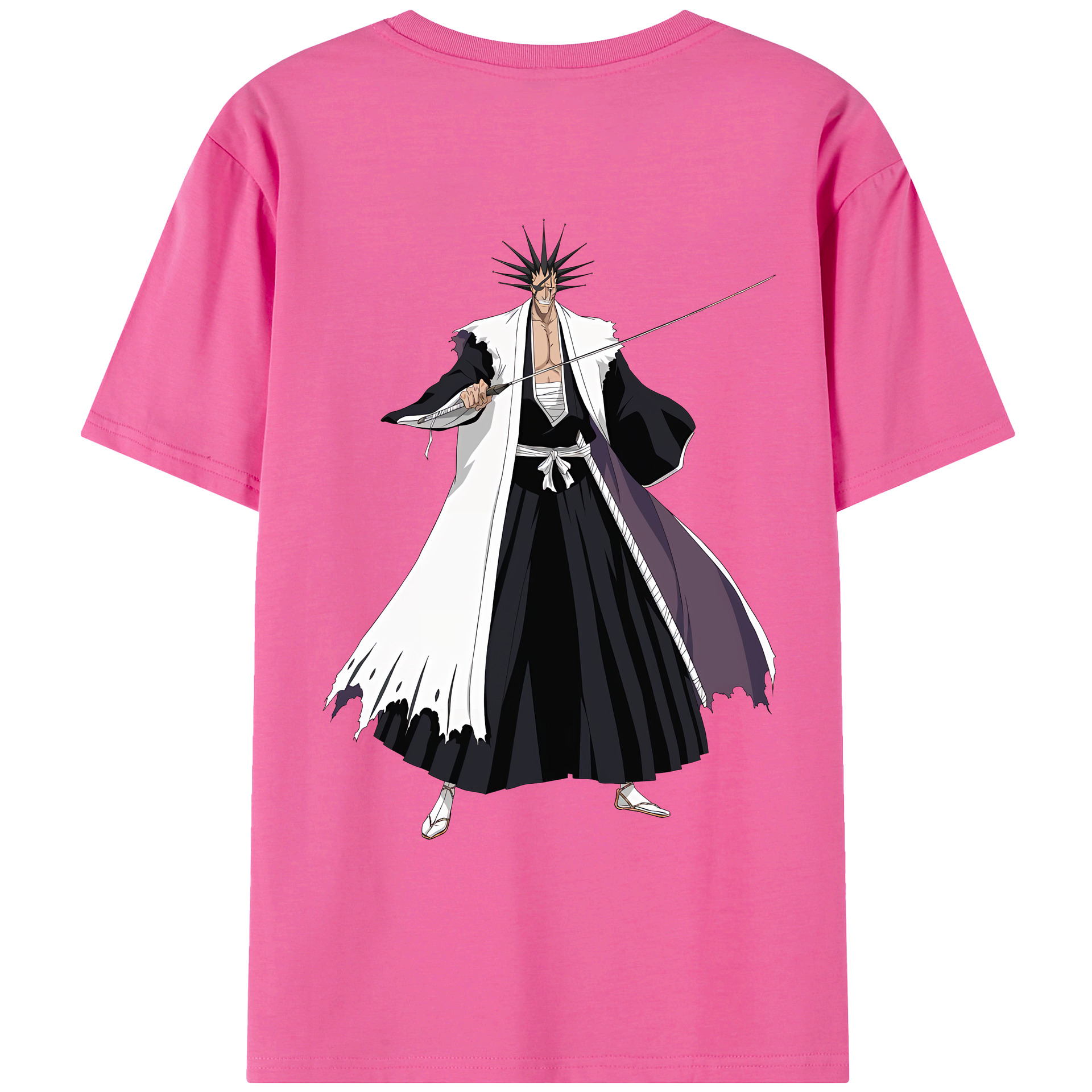 （画像用） ブリーチ ざらき けんぱち BLEACH Zaraki Kenpachi レディース半袖Tシャツ(バックプリント)